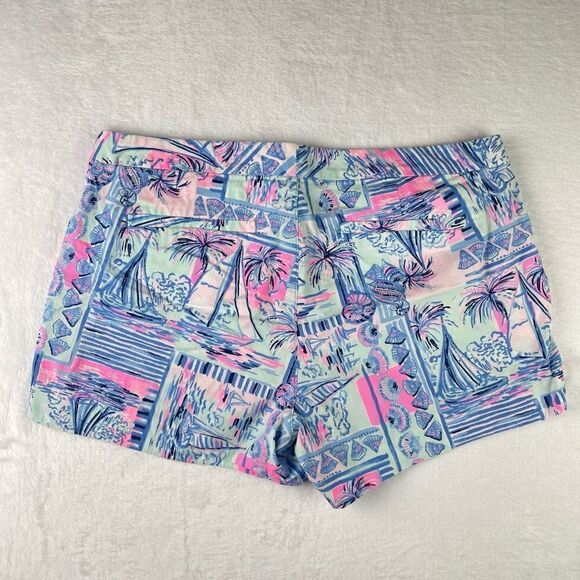 Lilly Pulitzer Women's Adie Ruffle Pocket Stretch Shorts - Picture 3 of 5